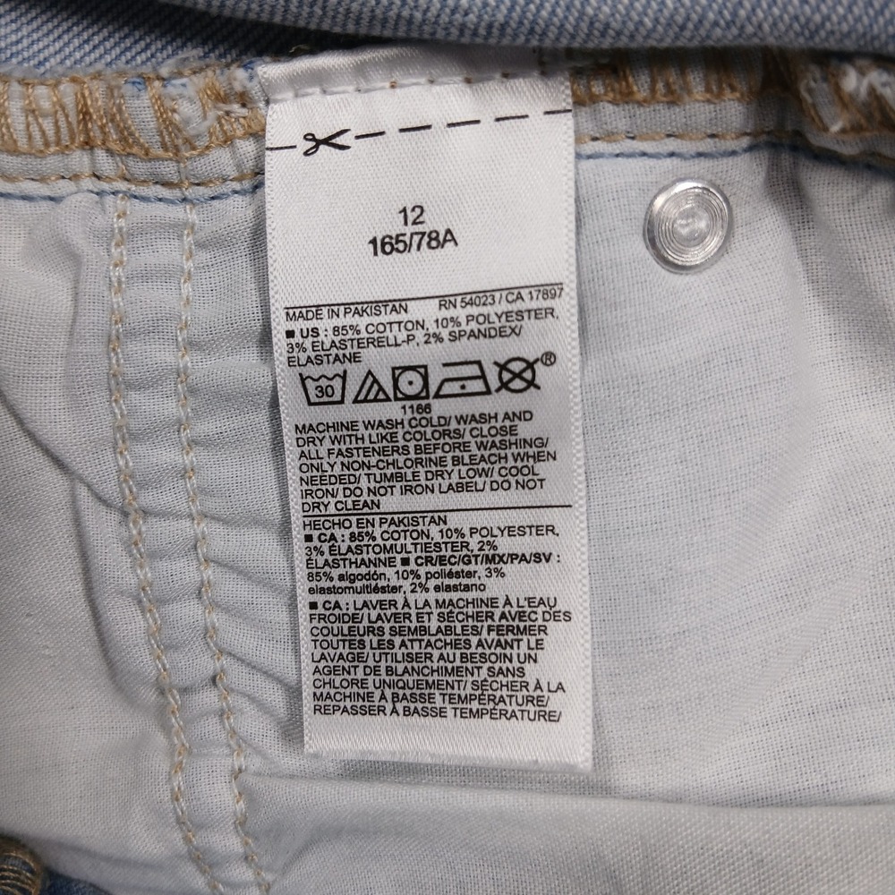 Old Navy High Rise Capri Jeans Light Wash Secret-Smooth Pockets Women's 12 EUC‎ - Picture 5 of 14